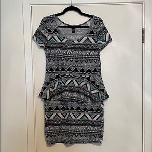 Geometric Print Mini Dress